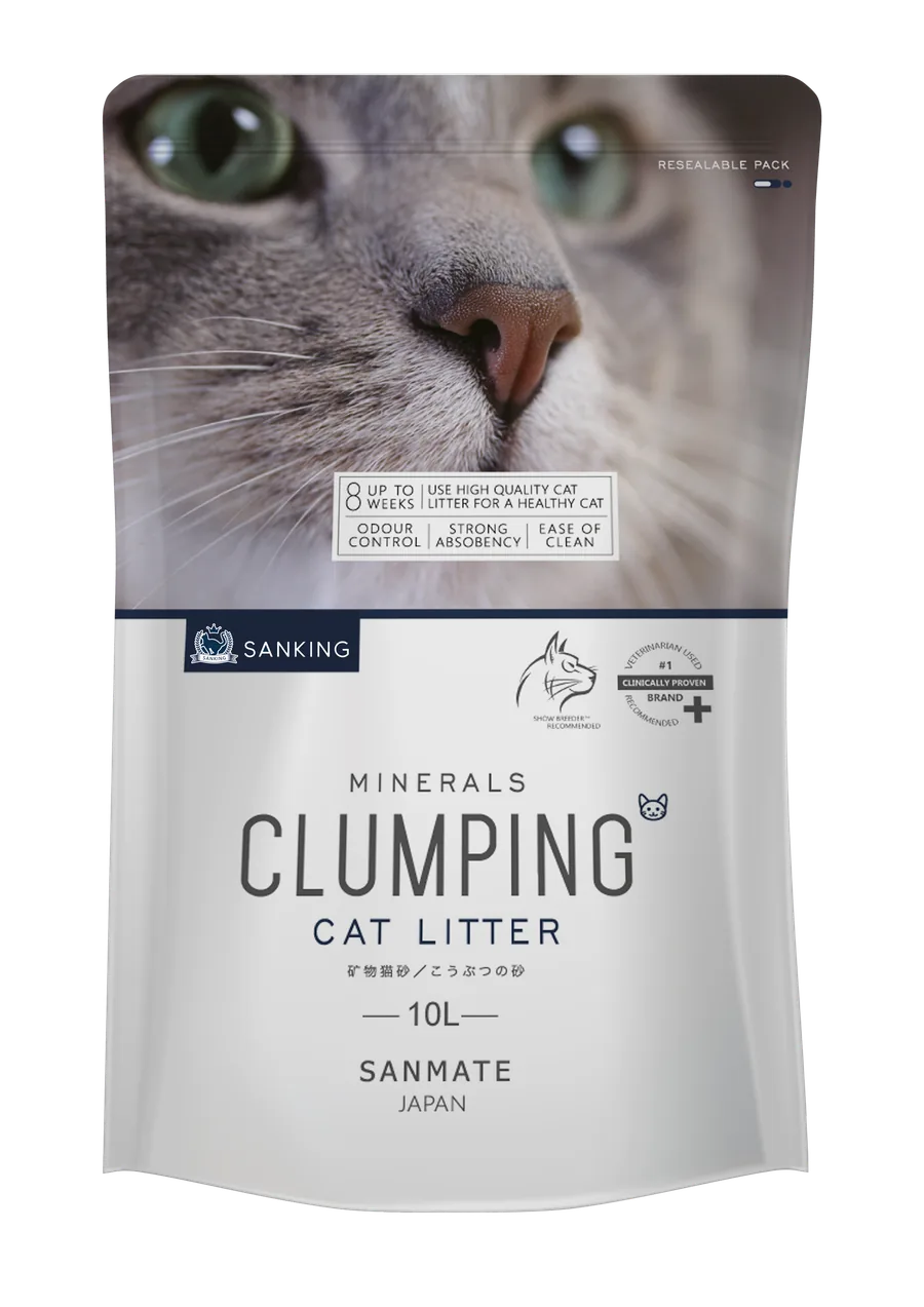 Sanking 10L Carbon Fine Bentonite cat litter — best value clumping cat litter Malaysia