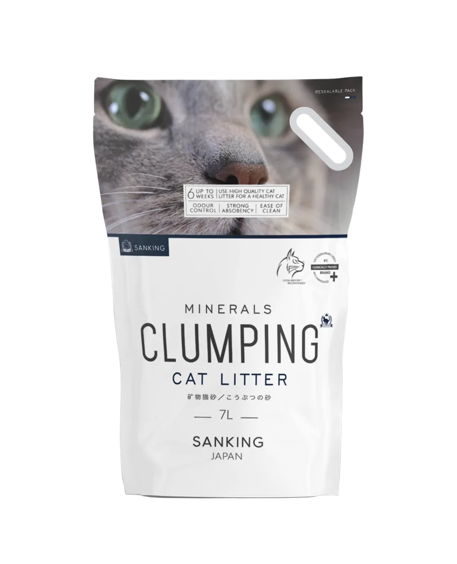 Sanking 7L Carbon Fine Bentonite cat litter — affordable premium cat litter Malaysia